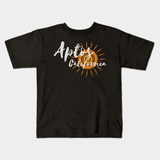 Aptos California Bay Area Design for Beach Lovers Kids T-Shirt